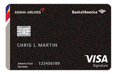 Asiana Airlines Visa Signature Card card art