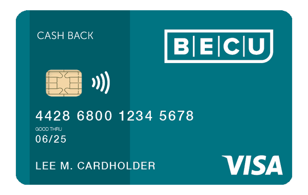 BECU Cash Back Visa card art