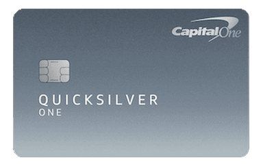 Capital One QuicksilverOne Cash Rewards card art
