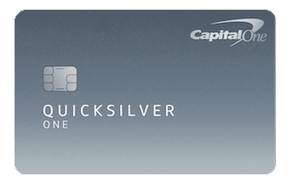 Capital One QuicksilverOne Cash Rewards card art