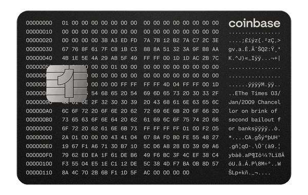 Coinbase One Card card art