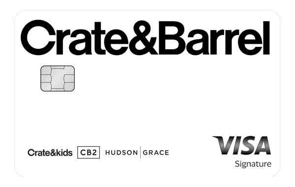Crate & Barrel Visa Signature card art