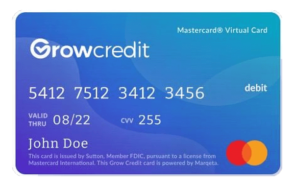 Grow Credit Mastercard card art
