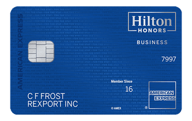 Hilton Honors American Express Business card art