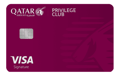 Qatar Airways Privilege Club Visa Signature Card card art