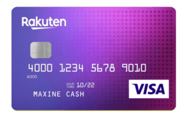 Rakuten Cash Back Visa card art