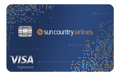 Sun Country Airlines Visa Signature Card card art