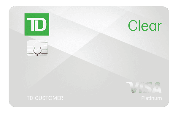 TD Clear Visa Platinum card art