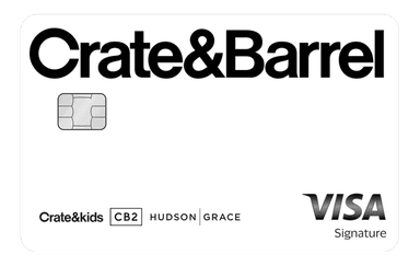 Crate & Barrel Visa Signature card art