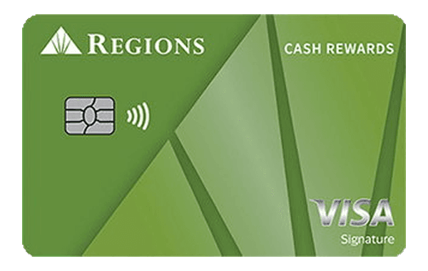 Regions Cash Rewards Visa card art