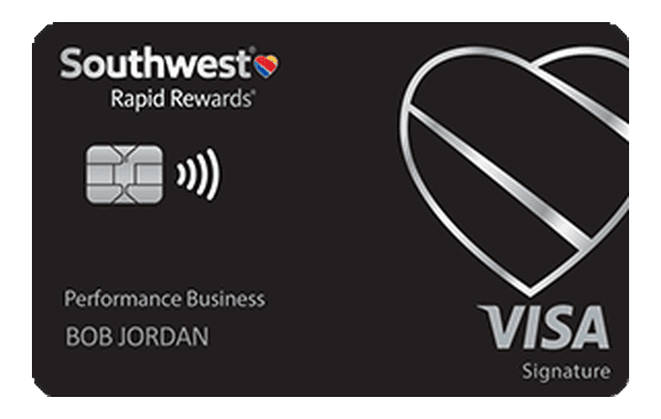 Southwest Rapid Rewards Performance Business card art